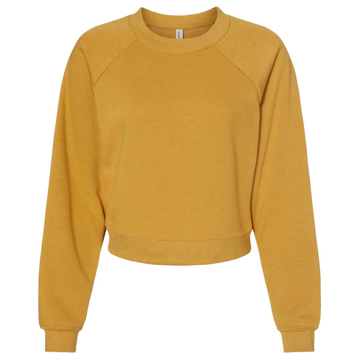 Bella Canvas Women’s Crop Raglan Fleece Crewneck 7505